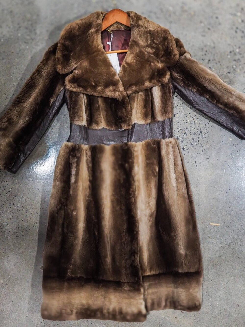 Sheared Beaver Coat - Picture 2 of 6